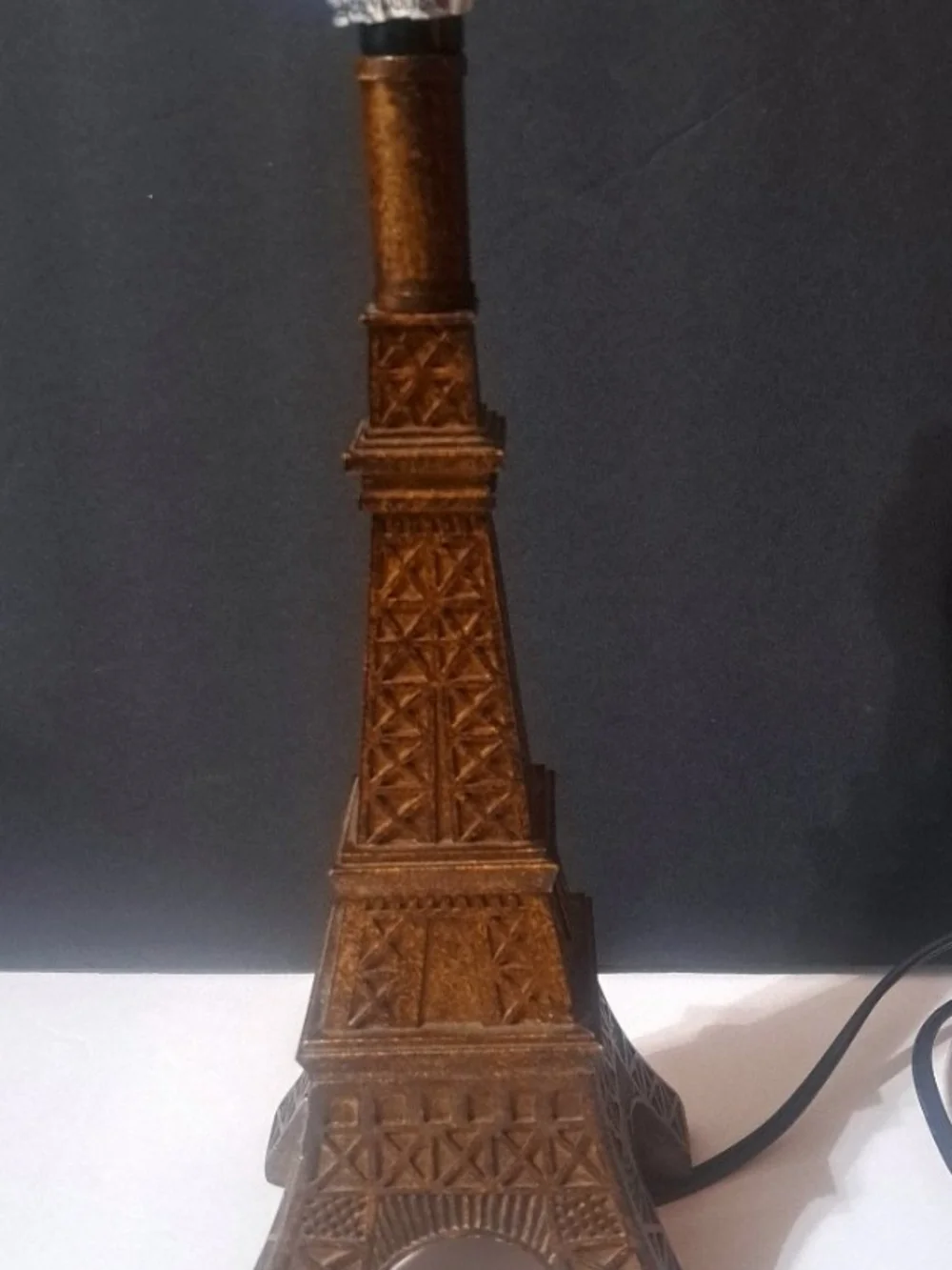 Parisian France French Eiffel Tower Faux Bronze Reproduction Lamp Small Desktop